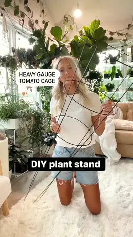 Easy plant stand diy! #plantlove #plantcare #planthelp #plantpeople #plantparent #diyproject #DIY 