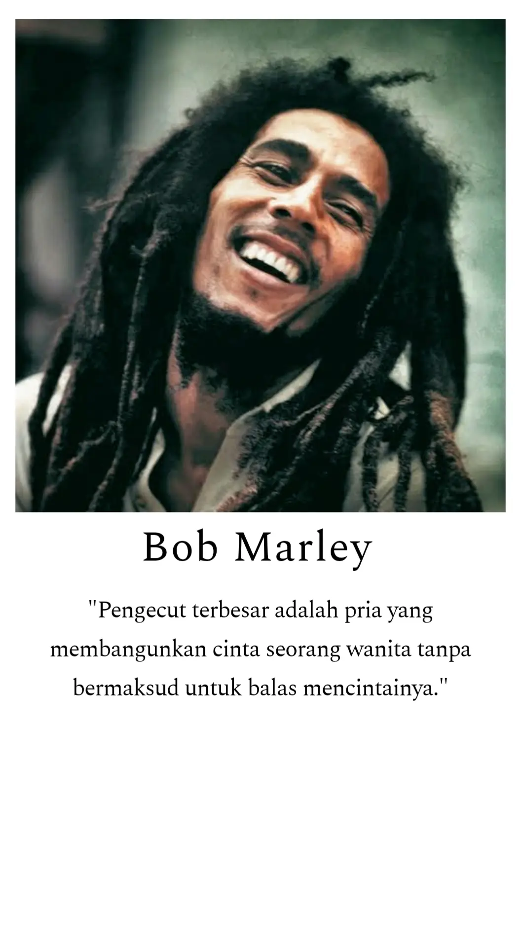 Bob Marley #quote #quoteoftheday #bobmarley #foryourpage #katakata #selfreminder #storywa 