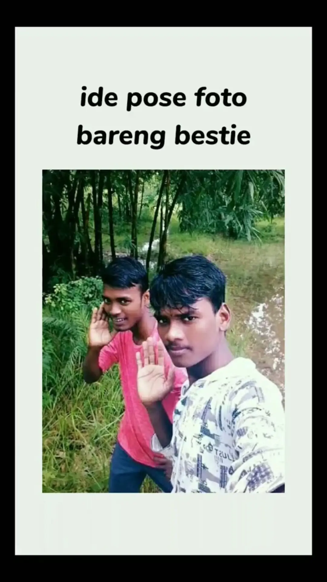 Slide terakhir ga bisa nahan tawa😭 piks BTSnya lebih ngakak😅… kalian juga bikin yuk sama bestiemu!!! Pasti seruu!!🤌🏻#slidefoto #bestie #trending #kocak 