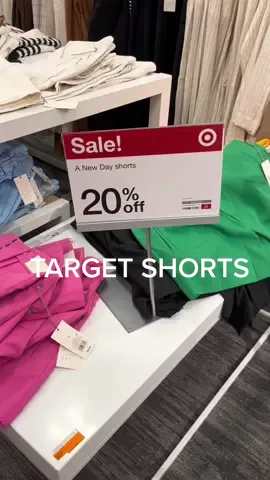 These fun Target shorts are on SALE! #runtotarget #targetfinds #sale #shorts #summerready #colorful #thesisterdeals #20percentoff 