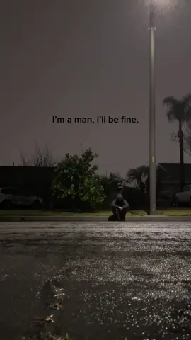 I’ll be fine.. #depressed #despressionisreal #man #MentalHealth #mensmentalhealth #rain #dark #lonely #fyp😔 