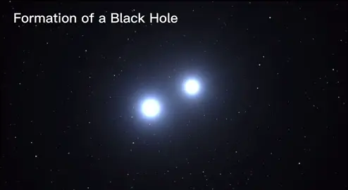 A Black Hole is formed when two neutron stars collide #fyp #blackholes #space #stars 