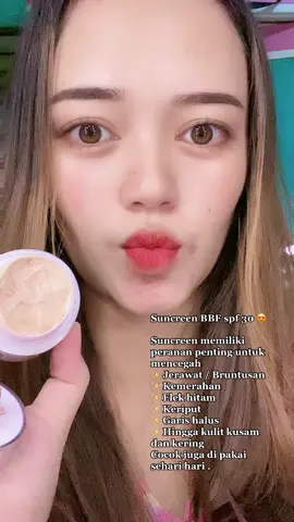 Mantap betul pokoanmah 🫶🏻🥰#suncreenbbf #bbf #bbfskincare #riviewsuncreen #skincareroutine #skincarevirall #flekhitambandel #bekasjerwatmasihmembekass🤭🤭 