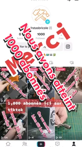 Salut tout le monde ! Je suis ici pour un petit message spécial aujourd'hui. Je suis tellement reconnaissant et heureux de dire que nous avons atteint 1000 abonnés ici sur TikTok !  Je ne peux pas croire que nous avons atteint ce chiffre en si peu de temps, et je suis si reconnaissant pour chacun d'entre vous qui ont aimé, commenté et partagé mes vidéos. Vous êtes tous incroyables et je ne pourrais pas le faire sans vous. Alors, je voulais juste prendre un moment pour vous remercier tous et vous dire que je suis tellement reconnaissant pour votre soutien et votre amour. Vous êtes tous une partie importante de cette communauté et je suis tellement excité de continuer à créer du contenu pour vous. #1000abonnes #Merci #TikTokCommunity #Reconnaissance #Gratitude #VraimentMerci #Followers #Amour #Supporters #TikTokFamille #TikTokLove #ContentCreator #TikTokCreator #Motivation #Inspiration #Celebration #Joie #Succès #ObjectifAtteint #Objectif1000 #Abonnes