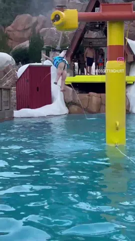 Launched 😂 (IGagray1821) #fy #fyp #foryou #foryoupage #pool #zipline 