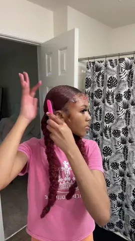 #hair #hairstyles #twobraidshairstyle #ghettofail #redhairphase #fypシ #fyp #hairtok 