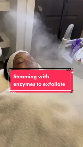 Facial with enzyme and steam  #facialtreatment #facials #skinscare #skincareroutine #asmr #ugccreator #ugc #SelfCare 