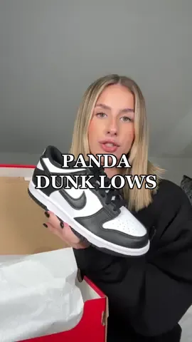 I can’t believe I managed to get these for £60 on Nike! 🐼🖤 #pandadunks #dunklows #nikedunks 