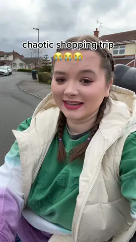 a very chaotic shopping trip!!! but glad i got out 🥰 #shopping #chronicillness #wheelchairlife #comedy #viral 