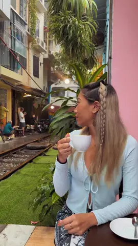 📍Hanoi train street , Vietnam 🇻🇳  The experience sitting in a cafe enjoying the delicious egg coffee while the train is passing by is just incredible 🚂 While visiting Hanoi this is a must do. You can feel the sheer force of the train as it swooshes by, that’s what makes it a cool experience. I recommend to go to cafe Nam Vy Coffee for a delicious egg coffee and view. The owner also will make a picture for you just before the train pass by. Train time is 3:30 PM , 7 PM and 7:25 PM Add this to your Vietnam bucket list , would you go here ?🇻🇳 💾 follow @lostnomadss for more travel tips  #hanoitrainstreet #trainstreet #hanoi #vietnamtravel #bucketlist #beautifuldestinations #vietnamtravelers #mustdo #lostcreators #lostcreatoracademy #eggcoffee #train #travellife #travelblogger #vietnam #🇻🇳 