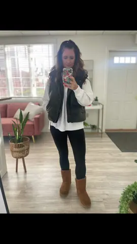 #OOTD #casualstyle #aeriesweater #amazonvest #amazongashion #winterstyleinspo #comfystyle #winteroutfit #leggingoutfit #styleover30 #outfitinspiration 