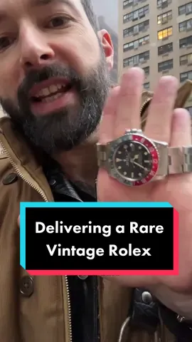 Delivering a Tiffany-signed Rolex GMT to a client. #watchtok #tiffany #rolex #rolexgmt #tiffanyrolex #watchcollector #vintagewatch #vintagerolex #watchdealer 