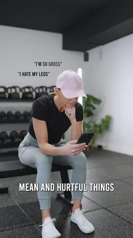 Your body is uniquely your own, and you don’t need someone ELSE’S arms or legs or abs to be YOUR fitness version of yourself. 🫶 #selftalk #Fitness #fitnessjourney #GymTok 