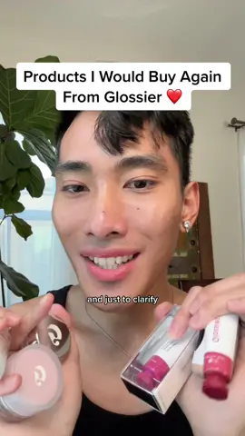 Products i would buy again from @glossier! ❤️ #makeuptiktoks #undetectablemakeup #glossiermakeup #makeupreviews 
