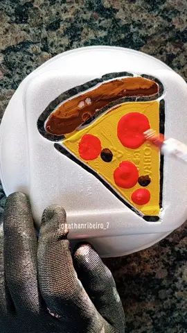 Respondendo a @_1iln 🍕#art #asmr #satisfying #pizza 