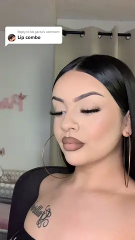 Replying to @bb.garza fav combo so far 🖤 ft my lil 🧔🏻‍♀️ coming out 😂😂 #fyp #lipliner #chicana #makeup 