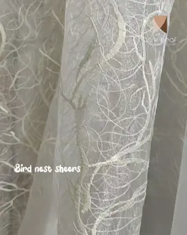 bird Nest sheers curtain #sheer #sheercurtain #curtain #birdnest #darkleaf