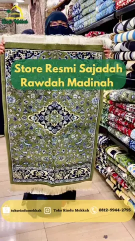 Store Resmi Sajadah Rawdah Madinah 😍 MasyaAllah Sajadah Rawdah Disini Lengkap & beraneka motif, super lembut dan tebal .  Kini Sajadah Rawdah asli Madinah ready beberapa motif di Toko Rindu Mekkah 🤗 Mau dipakai sendiri oke, jadi hadiah bagi orang tercinta juga oke, bisa untuk seserahan dan juga oleh-oleh haji/umroh. Tunggu apa lagi..Yuk di order sekarang Info order klik link di bio profil✨ #sajadah #sajadahraudhah #sajadahraudhahasli #sajadahrawdhah #sajadahmadinah #sadahamadinahasli #makkah #makkahalmukarramah #makkahmadinahharam #makkah_al_mukaaramah #madinah #madinahmunawwarah #madinahalmunawwarah #tokomadinah #oleholehhaji #oleholehumroh #oleholehhajiumroh #oleholehhajidanumroh #oleholehhajiumrohlengkap #tokorindumekkah #tokorindumakkah 
