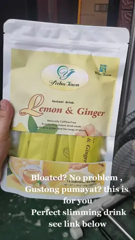 Lemon and Ginger Tea slimming  #Give you warm care #Conforting instant drink made with spicy ginger and the tangy of lemon #foryou #fyp #tiktokshop #tiktokaffiliate  #tiktokaffiliatemarketing  #tiktokaffiliates  #tiktokaffiliateph 