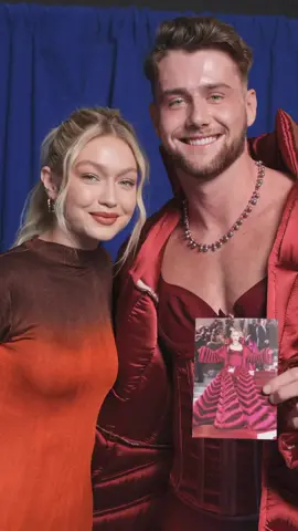 I’ll happily never wear latex again 😭 @netflix @gigihadid #nextinfashion 