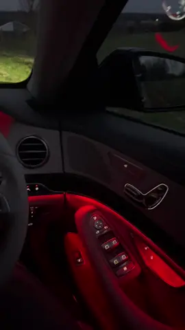 Happiness is driving an S class at night 🚀#sclass #merc 