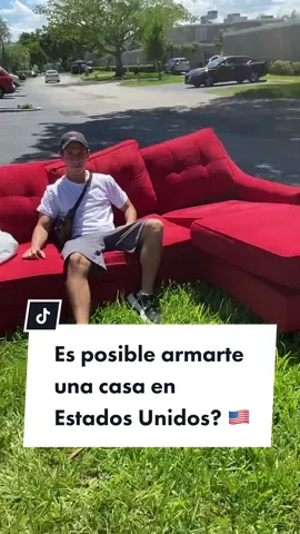 Con las cosas que tiran en la calle podemos armar una casa entera? #estadosunidos #miami #miamibeach #basura #cosas #greenscreen #argentinosporelmundo #fyp #parati 