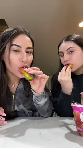 Trying fruit roll-ups with ice cream! #fyp #fypシ #fypage #foryou #foryourpage #foryourpage #viralvideo #fruitrollup #fruitrollupicecream #icecream #candy #candiedfruits #candiedfruit #rainbowsherbert 