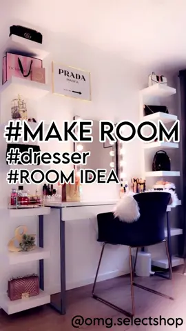 お気に入りのドレッサーを見つけたら保存して真似してね💎フォローしてルームアイディアをみて🤍🤍 #makeroom #メイクルーム #メイクアップ #海外メイク #メイクチャレンジ #韓国メイク #海外ガール #海外インテリア #韓国インテリア #fyp #makeup