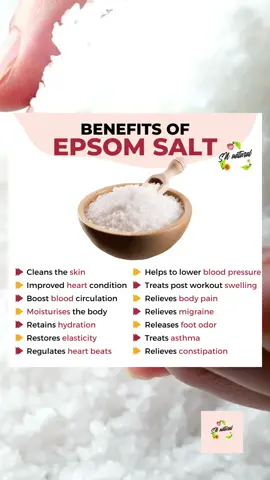 Health benefits of Epsom salt #epsomsalt #epsomsaltbath #healthbenefits #selfcatetips #magnesium 