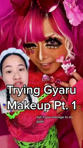 Replying to @nickiminajsothereyeball TRYING GYARU MAKEUP! 😭🚀 #makeuptutorial #makeupchallenge #MakeupRoutine #foundationroutine #gyaru #gyarumakeup #foryou #japanesemakeup #greenscreen 