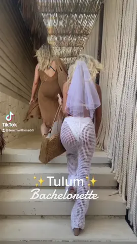 TULUM IS A VIBE✨🤍 #bachelorette #bacheloretteparty #tulum #tulummexico #mexico #teacher #wedding 
