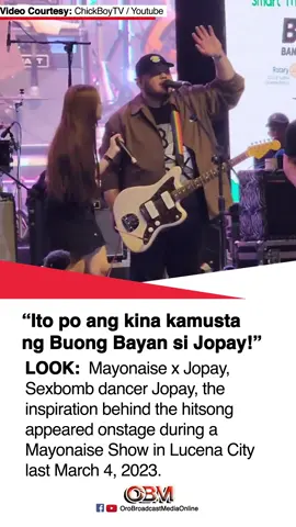 LOOK:  Mayonaise x Jopay, Sexbomb dancer Jopay, the inspiration behind the hitsong appeared onstage during a Mayonaise Show in Lucena City. #fyp