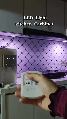 Wireless remote control light🔥remote control LED under cabinet light for closets  wardrobe bathroom🔥🔥👍👍#ledlighkitchencabinet #ledlight #foryoupage #fypシ゚viral  #tiktokshop 