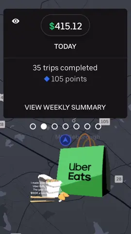 I made over $400 today on Uber Eats. Is that good? #uberdasher #uberdriver #ubereats #doordash #dasher #food #fooddelivery #sidehustle #grubhub #chowbus #instacart #instacartshopper #grubhubpartner #ubereatsdriver #doordashdriver #earnmoney #makemoney #parttimejob #beyourownboss #fulltimejob #flexiblejob #makemoney