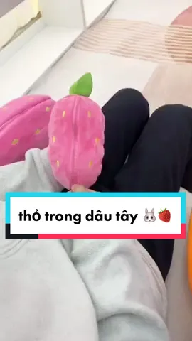 Có một con thỏ trong trái dây tây 🐰😍🍓 #fyp #foryou #xh #xuhuong #GấuBông #thonhoibong #contho #dethuong #cute #traidautay #dautay🍓 