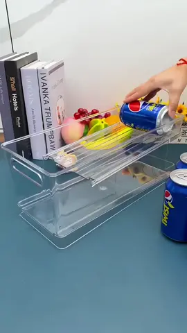 Khay 2 Tầng Đựng Lon Nước Và Bia trong tủ lạnh tiện lợi#WomenOfTikTok #gongang #ngannap #dodungthongminh #tiktok #shopmonkey1991_9999 