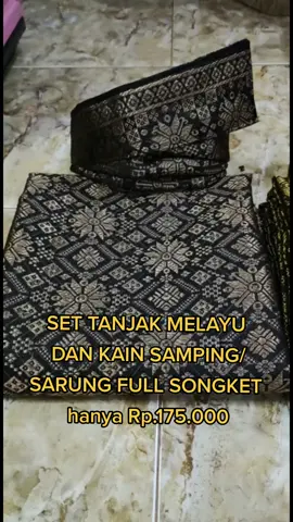 Set tanjak hanya 175.000 buruan di order, klik keranjang kuning, 🥰 #tanjak #Songket #Songket #Melayu #fyp 