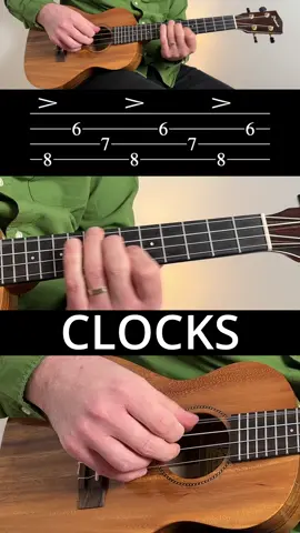 Clocks by Coldplay On Ukulele #coldplay #ukuleletutorial #clocks 