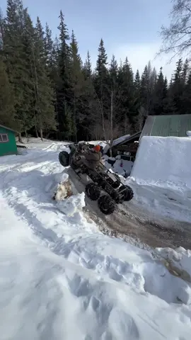 This machine is so capable!  We can’t wait to get the Kei truck swap finished and take it for a drive.  #grindhardplumbingco #sentandbent #offroading #polaris #6x6 