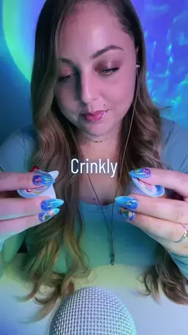 Crinkly 💙 #asmr #asmrsounds #asmrtiktoks #fyp 