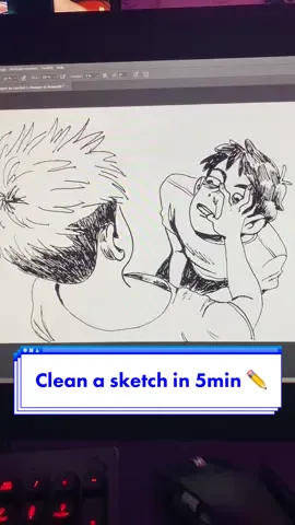 you can find the timelapse of the lineart on my page ♥️ #tutorial #arttutorial #lineartutorial #art #illustration #illustrationart ##sketchbook #sketchbookpage #artistsoftiktok #arttok #arttok #photoshoptutorial #photoshoptips 