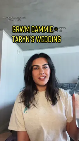 GRWM for @Cammie Scott + Taryn’s Wedding 🤍🏳️‍🌈 #lesbian #lesbiancouplegoals #grwm 