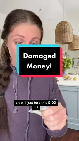 What to do if your money is damaged!! #addisontaughtme #fintok 