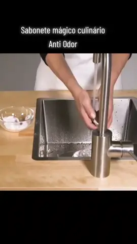 Sabonete De Inox Culinário Mágico Anti Odor Para As Mãos Tira Cheiro             #coisasdecozinha #cozinha #cheirodealho #semcheirodealho 