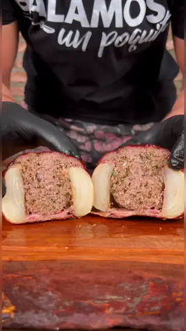 Copa de cebolla rellena a la parrilla🔥 #cebolla #carne #parrilla 