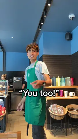 Always saying “you too” 🤦🏽‍♂️ @#foryou  #fyp #starbucks #starbucksbarista #barista #youtoo 