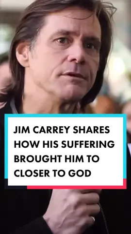 WOW! Jim Carrey shares how his personal suffering brought him closer to God. 🙏 Sometimes it’s on suffering that we relate to the forgiveness Jesus gave us through the cross, and realize our need for a Savior. (Longer video from Homeboy Industries) // #faith #faithoverfear #God #Godisgood #FYP #ChristianTikTok 