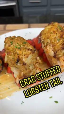 Crab Stuffed Lobster Tails #mrmakeithappen #fyp #foryou #foryourpage #foryoupage 