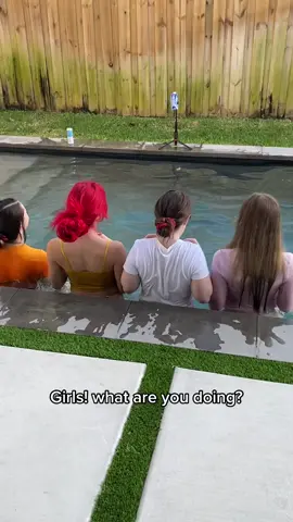 Im pretty sure he does.. 🫢 #fakebody (were all adults dressed in a pool) 