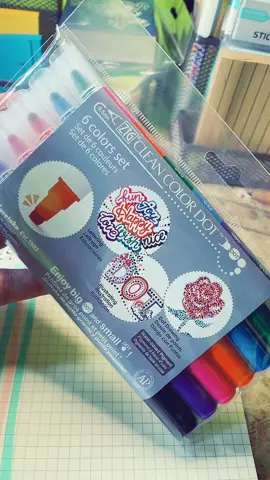 Zig Clean Color Dot pens #zig #dotpen #notes #notebookdesign #notebookdesign #tryinghard😂 #dopenswork 